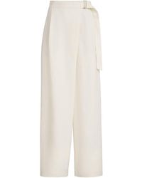 Brunello Cucinelli - Linen Blend Trousers - Lyst