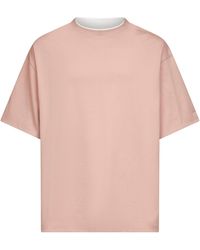 Jil Sander - Two-Tone Compact Jersey Reversible T-Shirt - Lyst