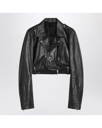 Rick Owens Black Leather Cyclops Biker Jacket for Men | Lyst Rick Owens Black Leather Cyclops Biker Jacket for Men | Lyst