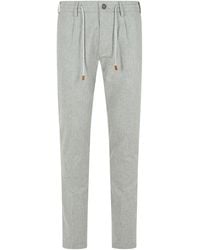 Eleventy - Light Wool Blend Trousers - Lyst