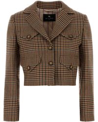 Etro - Embroidered Wool Blazer - Lyst