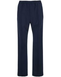 Gucci - Trousers With Elasticated Waist And Web Detail On The Back - Lyst