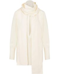 Givenchy - Elegant Silk Blouse With Self-Tie Neck Bow - Lyst