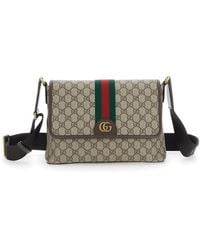 Gucci - Crossbody Bag "Ophidia" With Gg Canvas Tech Fabric For - Lyst
