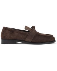 Bottega Veneta - Astair Suede Loafers - Lyst