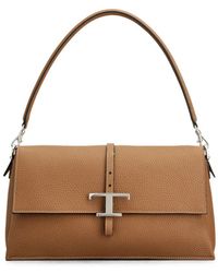 Tod's - T Timeless Small Leather Flap Bag - Lyst