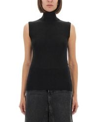 Sportmax - Solid Turtle Neck Top - Lyst
