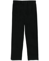 Homme Plissé Issey Miyake - Pleated Straight Trousers - Lyst