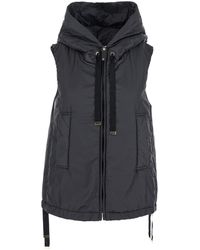 Max Mara - 'Greengo' Sleeveless Vest With Drawstring Hood - Lyst