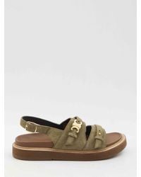 Celine - Tippi Triomphe Sandals - Lyst