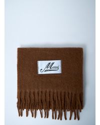 Marni - Fringed Wool Scarf - Lyst