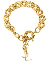 Saint Laurent - String Chain Bracelet - Lyst