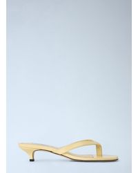 TOTEME - Naplack Heeled Flip Flops - Lyst