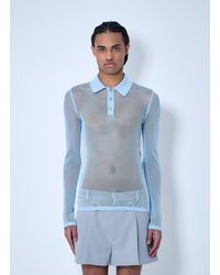 Gucci - Technical Mesh Polo Shirt - Lyst