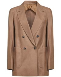 Max Mara - Tobacco Stretch Cashmere Harald Blazer - Lyst