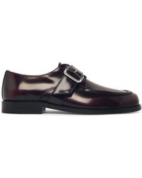 Marni - Burgundy Leather Loafers - Lyst