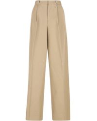 Celine - Wool And Cotton Trousers - Lyst