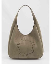 Stella McCartney - Hobo Bag Large With Logo - Lyst