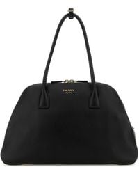 Prada - Leather Medium Shopping Bag - Lyst