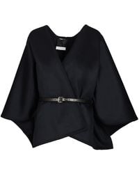 Max Mara - Double Wool Drap Cape - Lyst