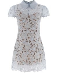 Self-Portrait - Guipure Lace Mini' Dress - Lyst