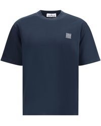 Stone Island - T-Shirt With Logo Patch - Lyst