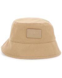 Fendi - Bucket Hat With Tonal Ff Logo Embroidery - Lyst