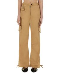 Ganni - Cotton Twill Cargo Pants - Lyst