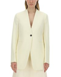 Jil Sander - Single Button Tailored Jacket With Notched Lapel - Lyst