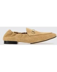 Gucci - Jordaan Suede Loafers With Gg Monogram - Lyst