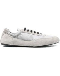 Prada - Collapse Re-Nylon And Suede Leather Sneakers - Lyst