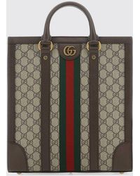 Gucci - Ophidia Gg Supreme Tote Bag With Web Stripe - Lyst