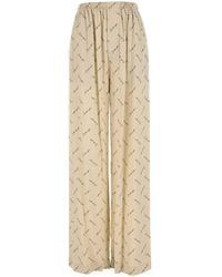 Balenciaga - Printed Viscose Pyjama Pant - Lyst