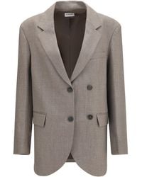 P.A.R.O.S.H. - P.A.R.O..H. Virgin Wool Double-Breasted Blazer - Lyst