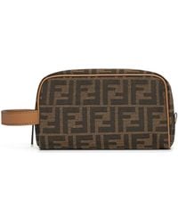 Fendi - Ff Jacquard Fabric Toiletry Bag - Lyst