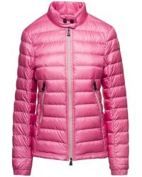 Moncler - 'Walibi' Down Jacket With Logo Patch - Lyst