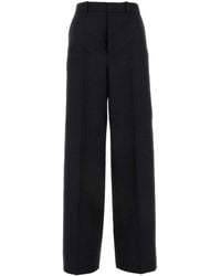 Gucci - Slate Wool Wide-Leg Pant - Lyst