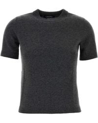 Max Mara - Max Mara Dark Wool Blend Just Sweater - Lyst