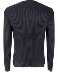 Issey Miyake - Shadow Study Pleats Solid Cardigan - Lyst