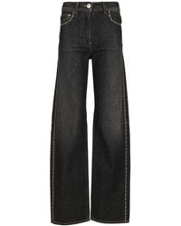 Versace - Regular High-Waisted Decorated Jeans - Lyst