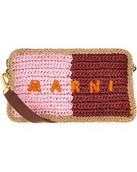 Marni - Raffia Seaside Crossbody Bag - Lyst