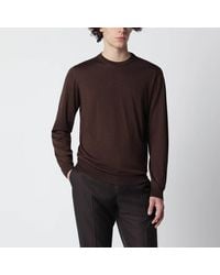 Drumohr - Chocolate Wool Sweater - Lyst
