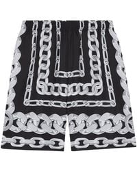 Versace - Silk Shorts - Lyst