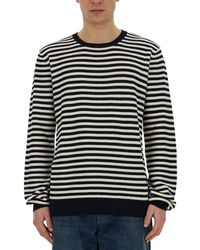 Dolce & Gabbana - Stripe Pattern T-Shirt - Lyst