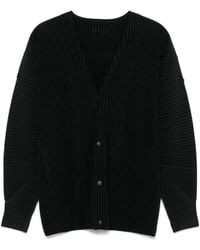 Homme Plissé Issey Miyake - V-Necked Pleated T-Shirt - Lyst