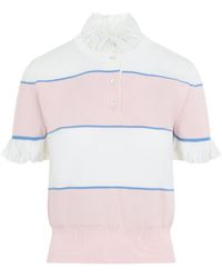 McQueen - Stripe Top - Lyst