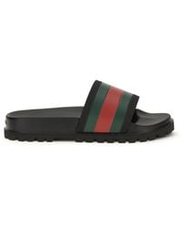 Gucci - Rubber Slippers - Lyst