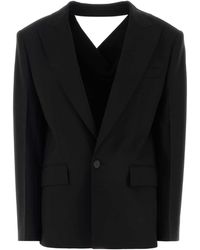 DSquared² - Dsquared Stretch Wool Blend Peek-A-Boo Blazer - Lyst
