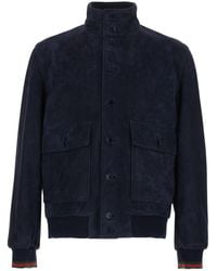Gucci - Leather Jacket With Buttons - Lyst