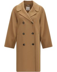Max Mara - 'S Maxmara Magnolia Double-Breasted Virgin Wool Coat - Lyst
